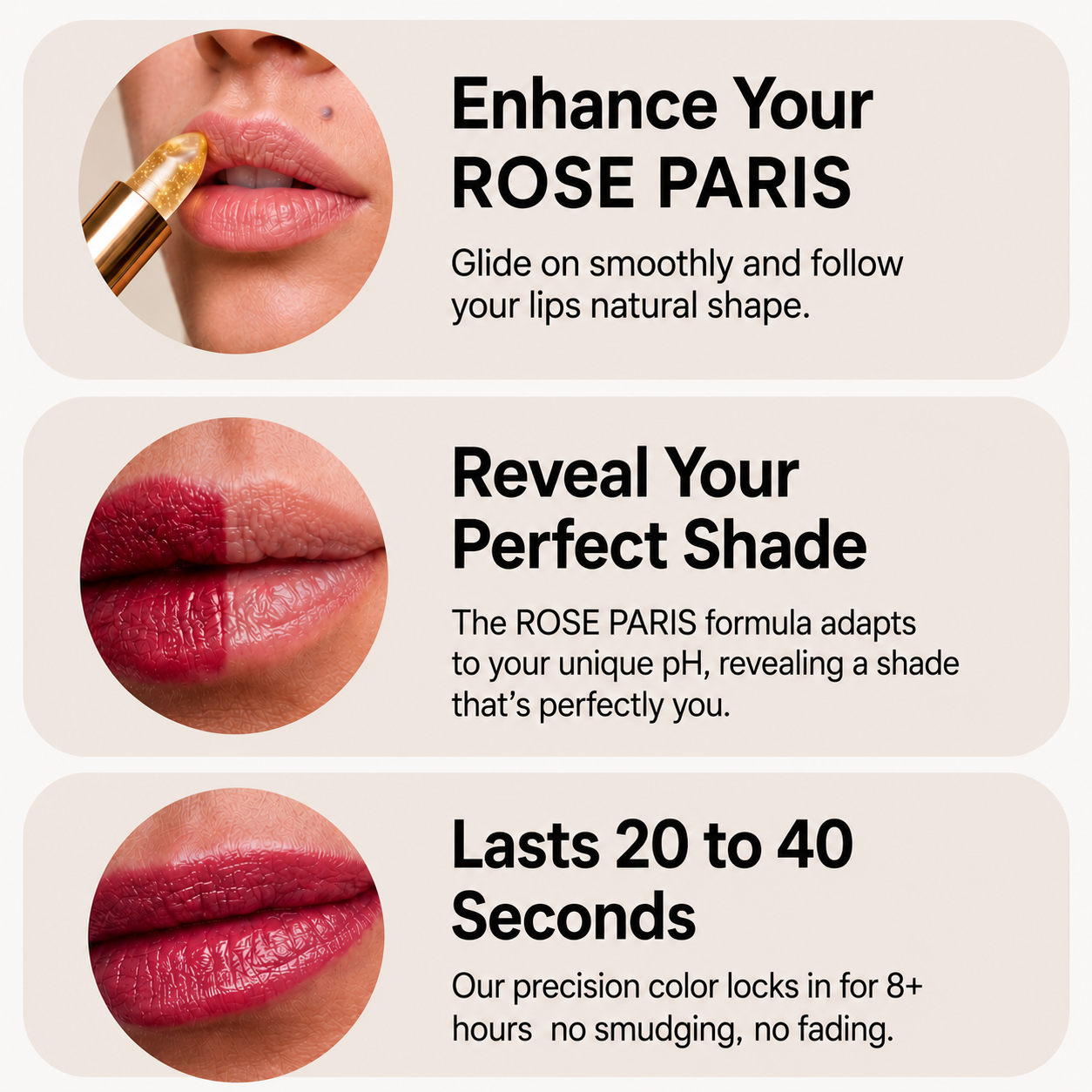 Rose Paris pH Glow Lipstick